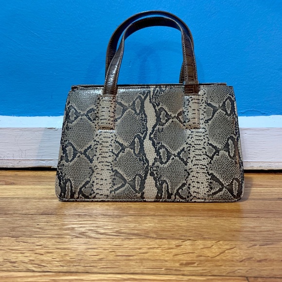 dkny snake print bag